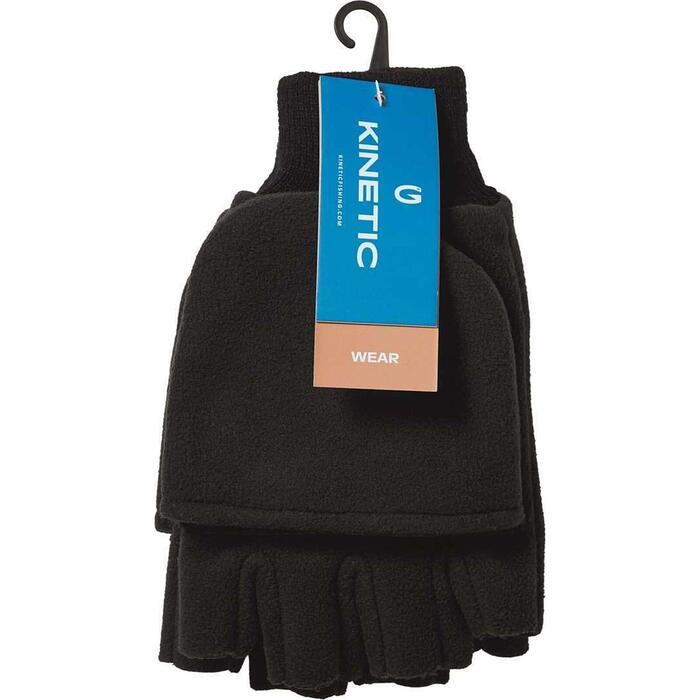 Kinetic Wind Stop Fold Over Mitt XL Black