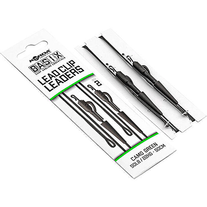 Korda Basix Lead Clip Leaders 50lb 50cm