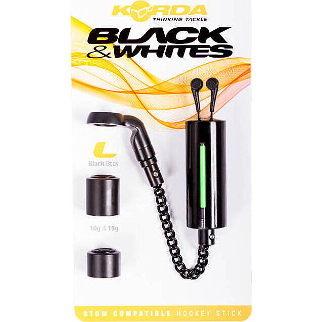 Korda Black & White Bobbins Black XL
