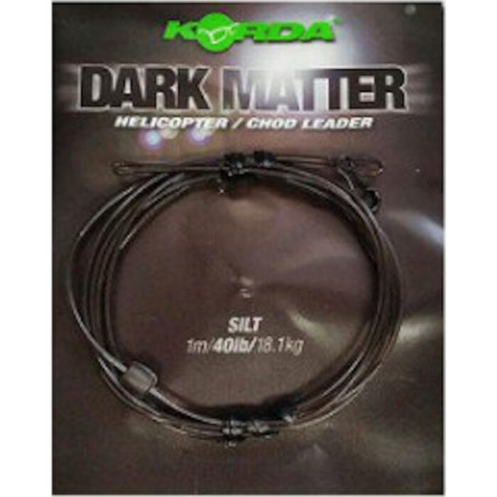 Korda Dark Matter Leader Heli 40lb Silt