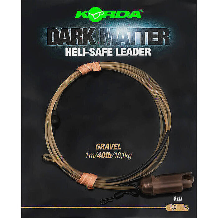 Korda Dark Matter Leader Heli Safe 40lb 1m Gravel