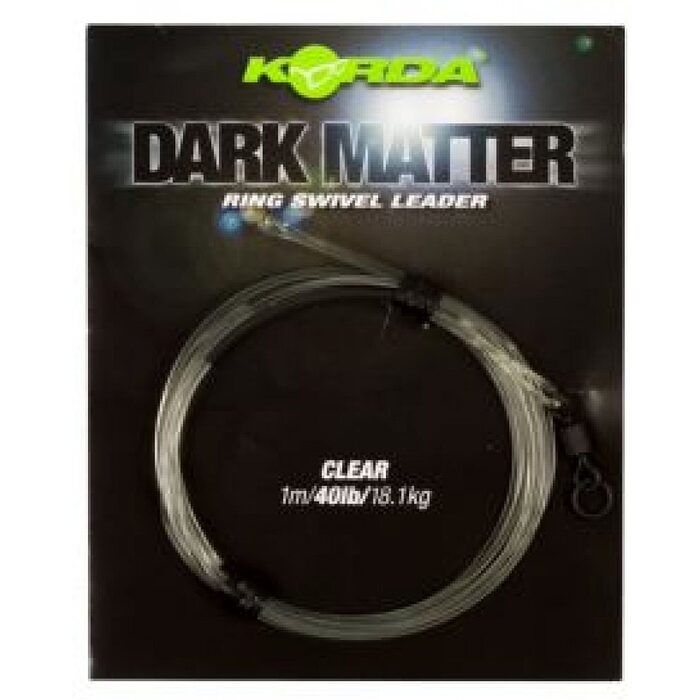 Korda Dark Matter Leader Ring Swivel 1m Clear 40lb
