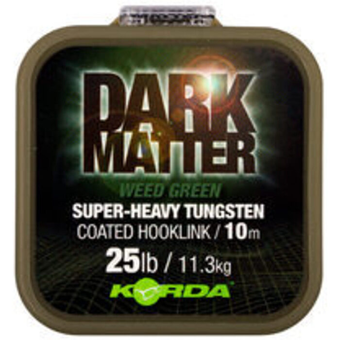 Korda Dark Matter Tungsten Coated Braid Weed Green 25lb 10m