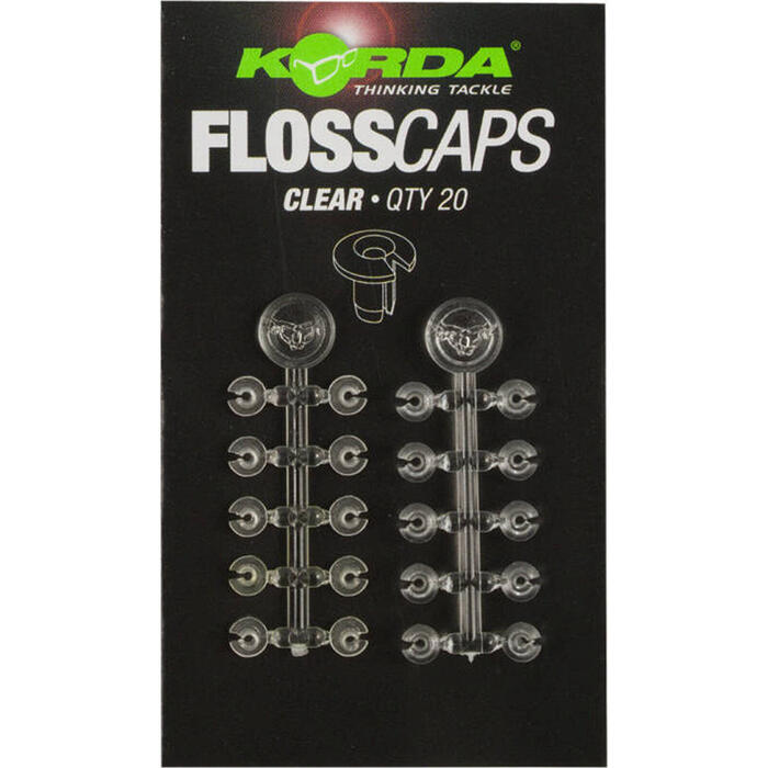 Korda Floss Caps Clear