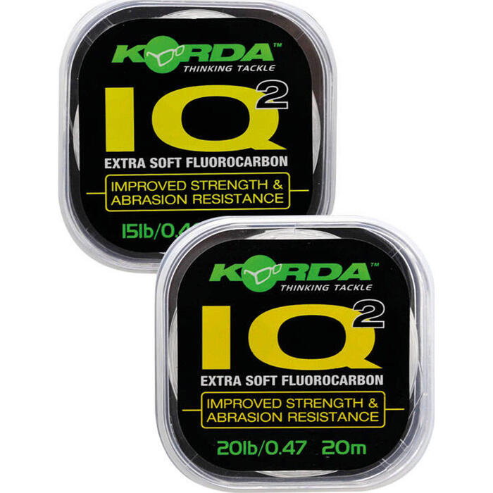 Korda IQ2 Extra Soft Fluorocarbon 12lb 0.35mm 20m