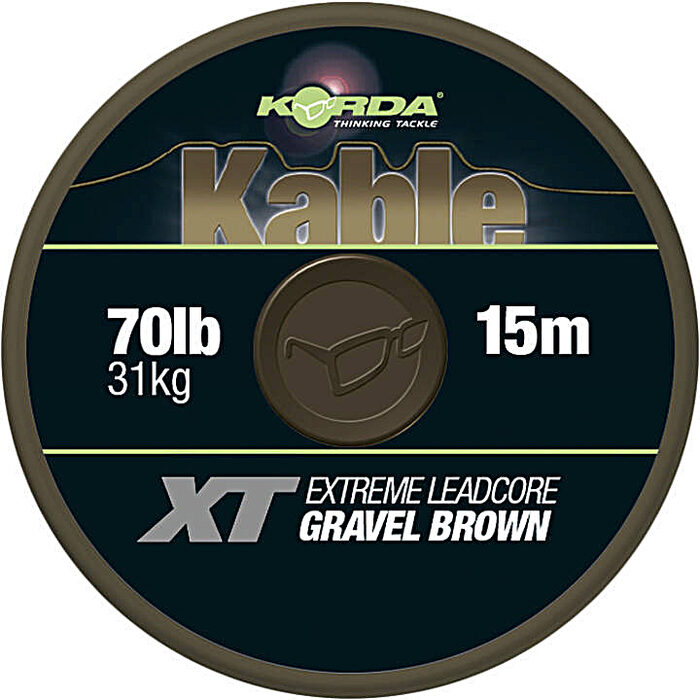 Korda Kable XT Extreme Leadcore 70lb 15m Brown