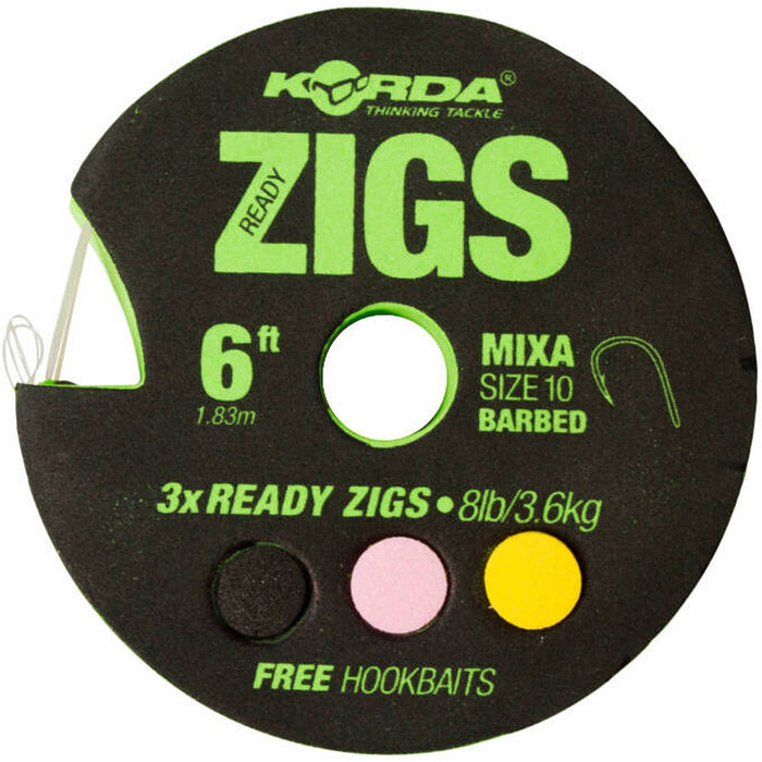 Korda Ready Zigs 10ft 8lb Size 10