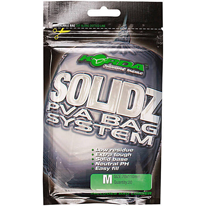 Korda Solidz PVA bags Medium 70x110mm 20Bags