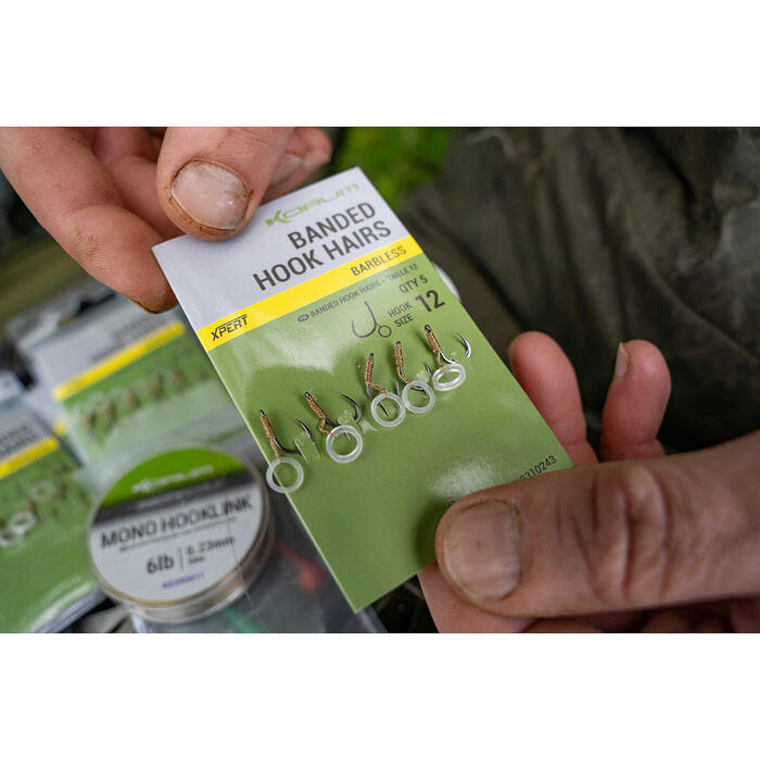 Korum Banded Hook Hairs - Barbed #8