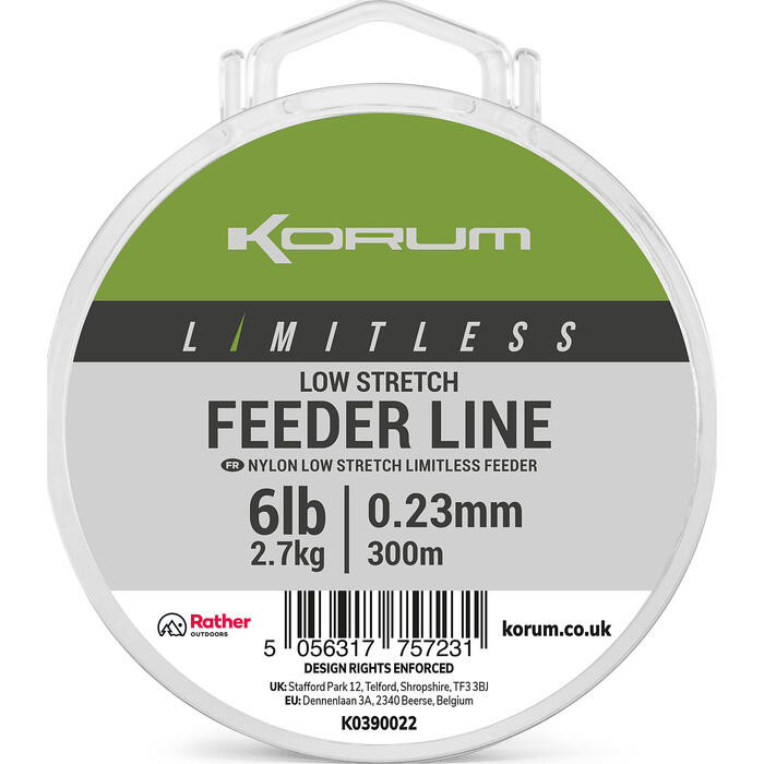 Korum Limitless Feeder Line 0.23mm