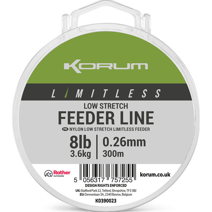 Korum Limitless Feeder Line 0.23mm