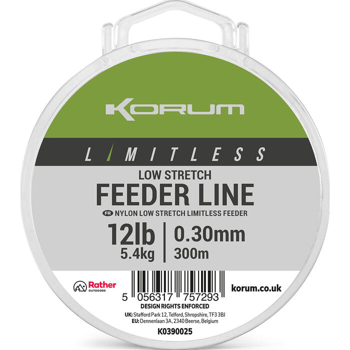 Korum Limitless Feeder Line 0.30mm