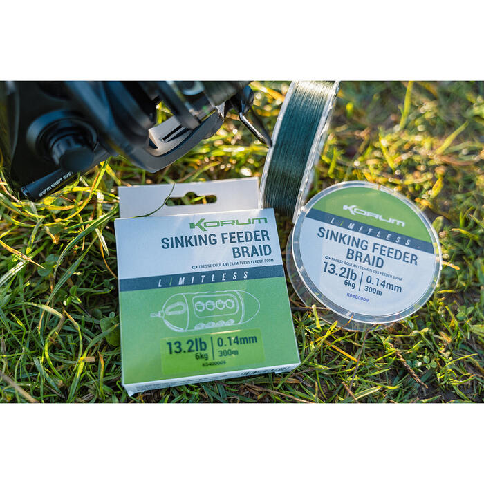 Korum Limitless Sinking Feeder Braid 0.14mm