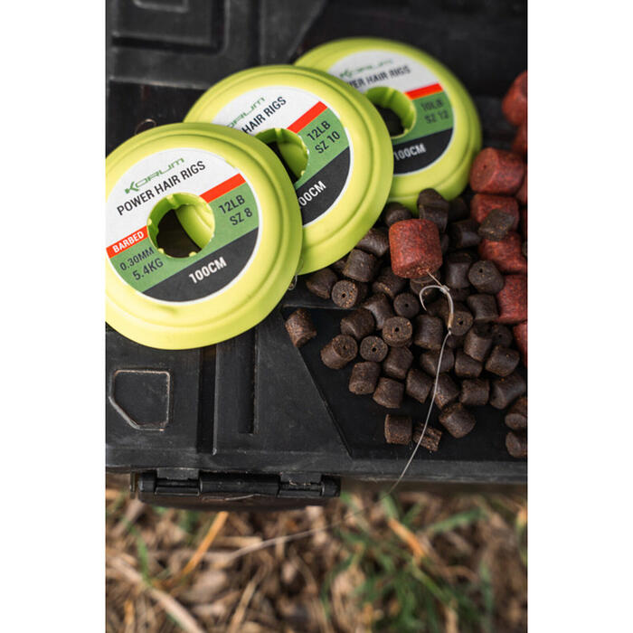 Korum Power Hair Rigs 0.28mm #12