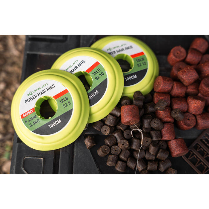 Korum Power Hair Rigs 0.30mm #8