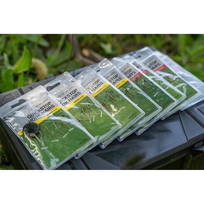 Korum Quickstop Hook Hairs Barbless #10