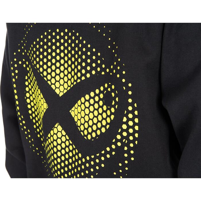 Matrix Large Fade Logo Hoody - Black/Lime XL