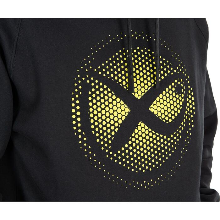 Matrix Large Fade Logo Hoody - Black/Lime XL