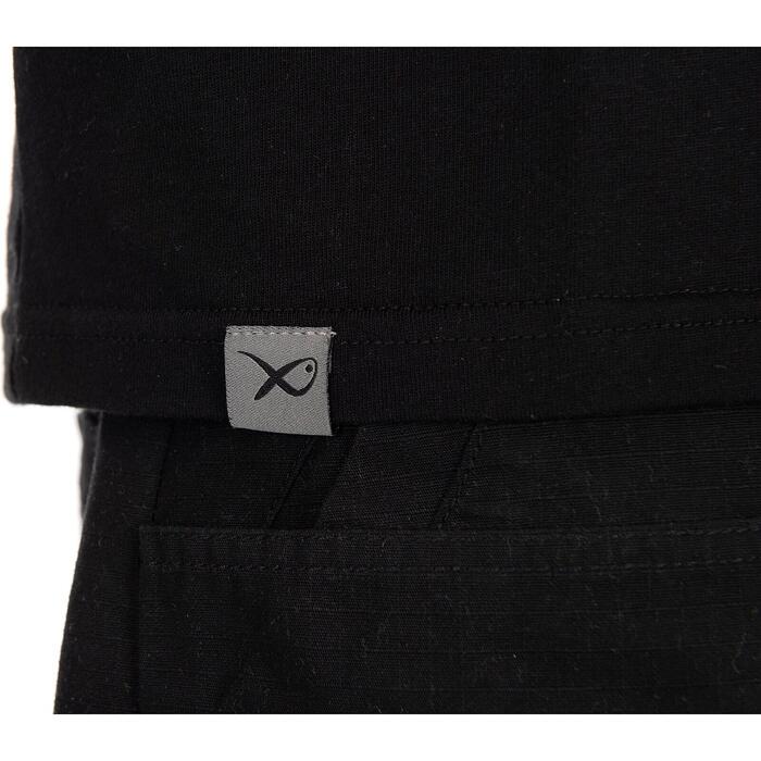Matrix Large Fade Logo T-Shirt - Black/Grey M
