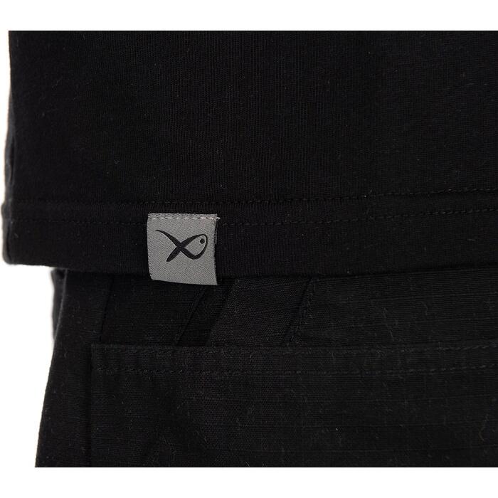 Matrix Large Fade Logo T-Shirt - Black/Grey S