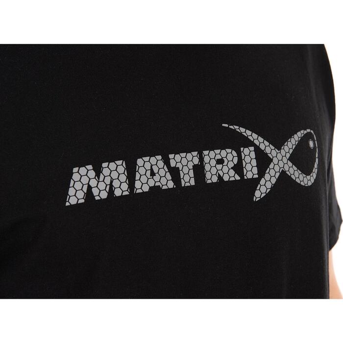 Matrix Large Fade Logo T-Shirt - Black/Grey XL
