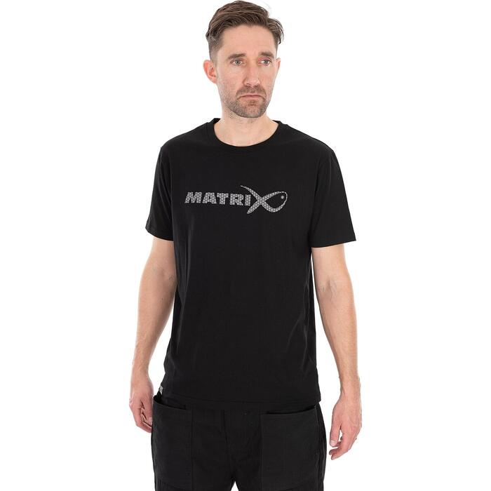 Matrix Large Fade Logo T-Shirt - Black/Grey XXXL