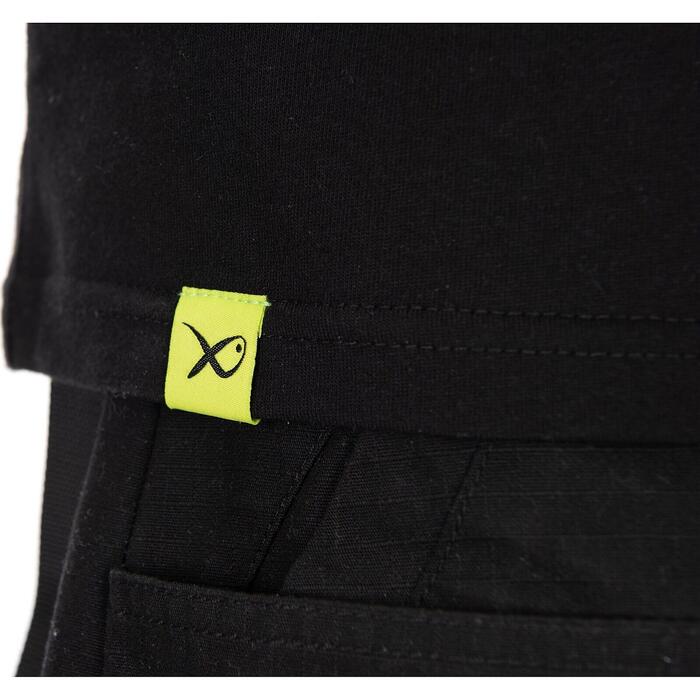 Matrix Large Fade Logo T-Shirt - Black/Lime M