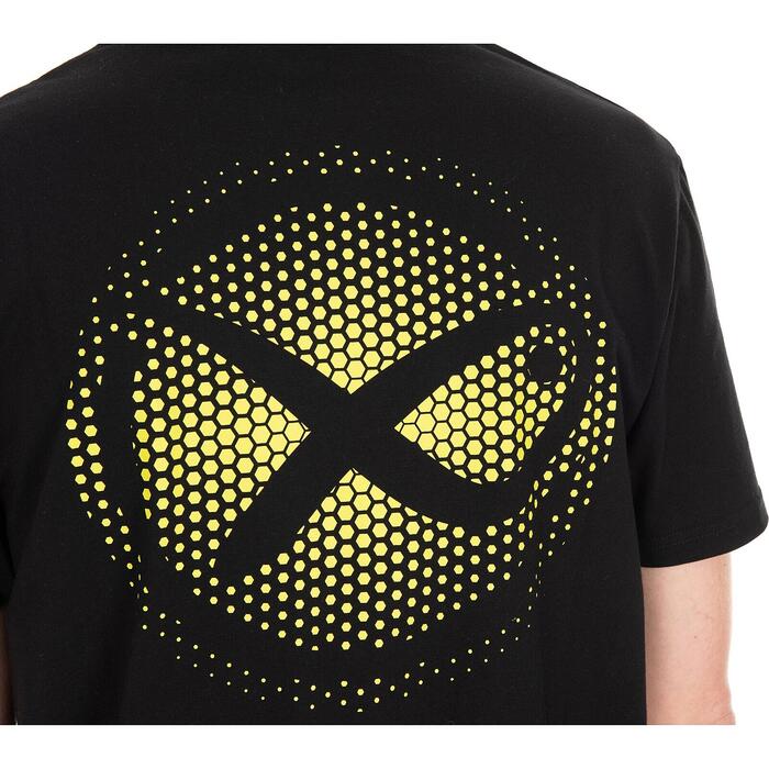 Matrix Large Fade Logo T-Shirt - Black/Lime S