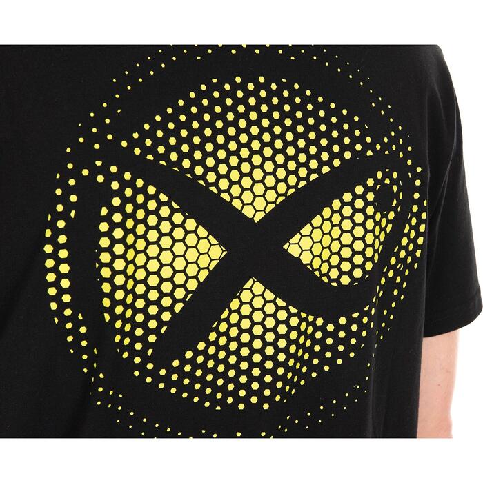 Matrix Large Fade Logo T-Shirt - Black/Lime S