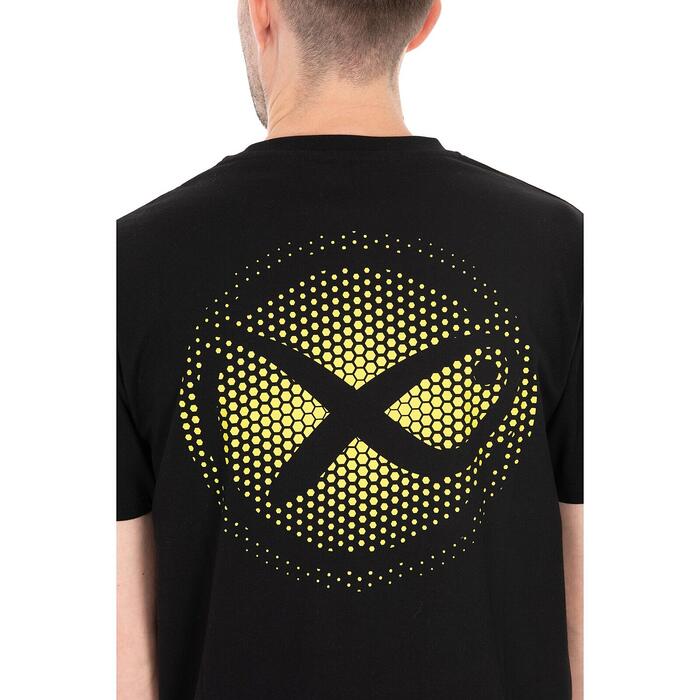Matrix Large Fade Logo T-Shirt - Black/Lime XL