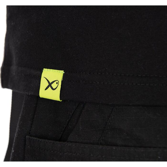 Matrix Large Fade Logo T-Shirt - Black/Lime XL