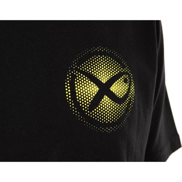 Matrix Large Fade Logo T-Shirt - Black/Lime XL