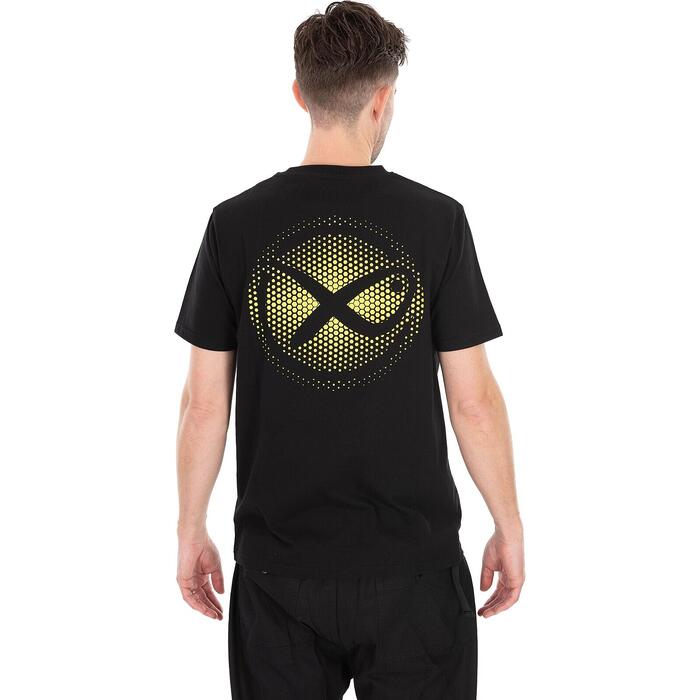 Matrix Large Fade Logo T-Shirt - Black/Lime XXL