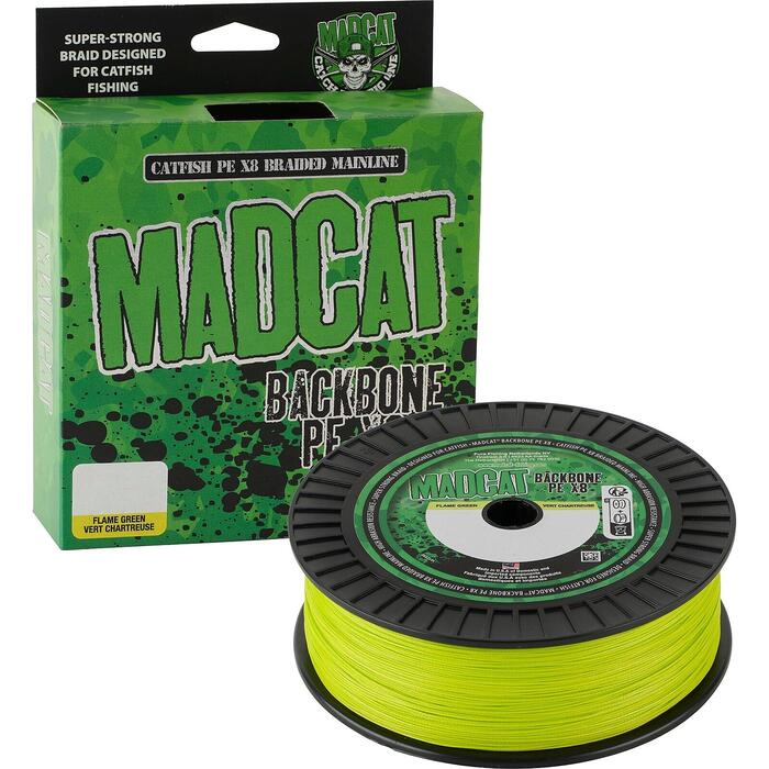 Madcat Backbone 300m 0.30mm 27.3kg Chartreuse