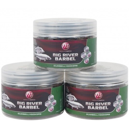 Mainline Big River Barbel Dumbell Hookbaits - 12 x 15mm