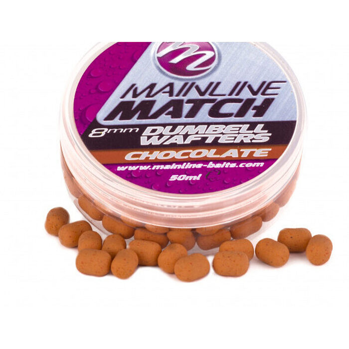 Mainline Match Dumbell Wafters 8mm Orange Chocolate