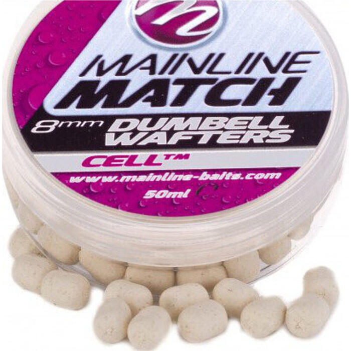 Mainline Match Dumbell Wafters 8mm White CellTM