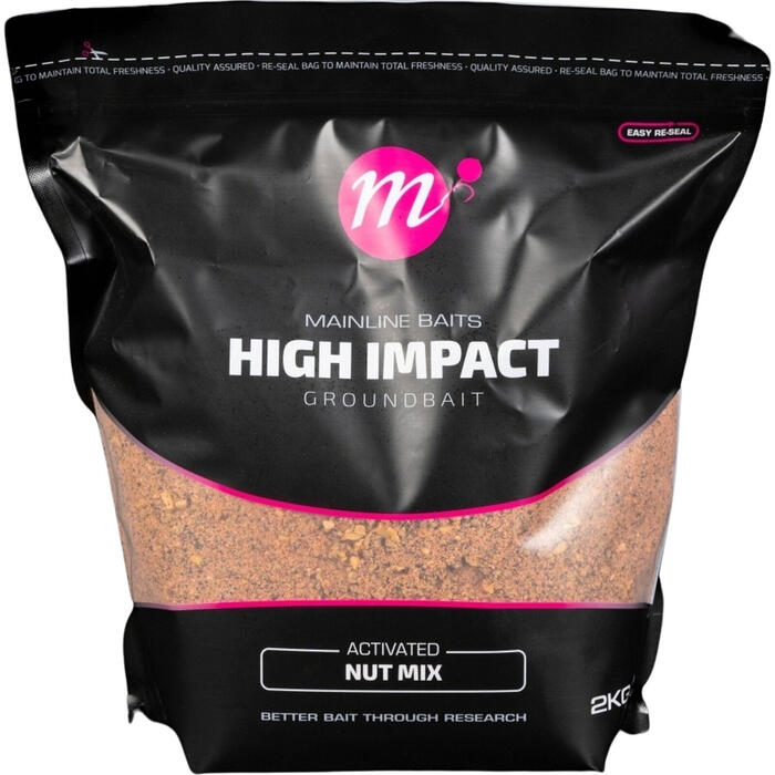 Mainline High Impact Groundbait Activated Nut Mix 2kg