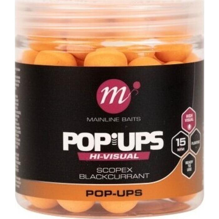 Mainline High Visual Pop-ups Scopex & Blackcurrant 15mm