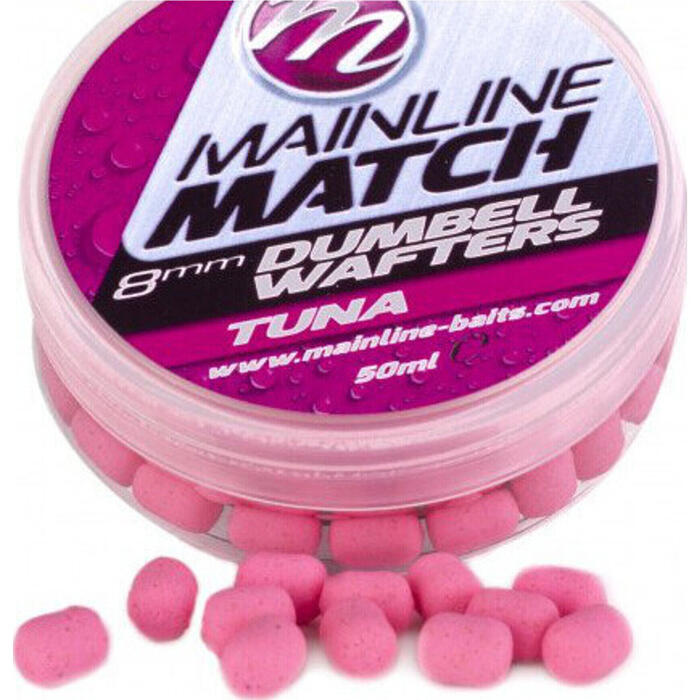 Mainline Match Dumbell Wafters 10mm Pink - Tuna