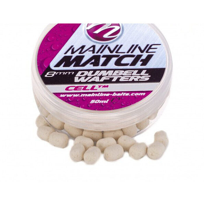 Mainline Match Dumbell Wafters 10mm White - CellTM
