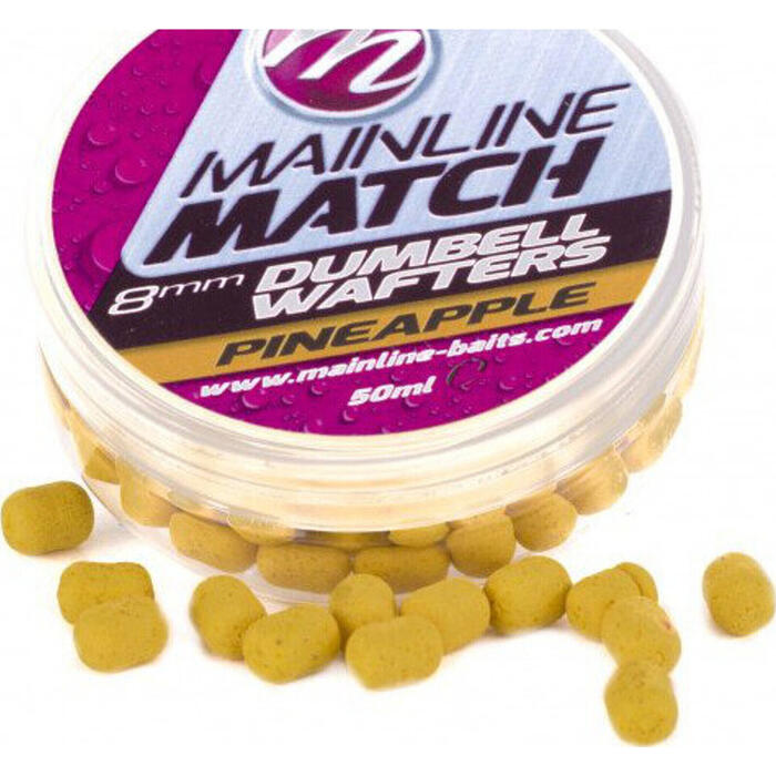 Mainline Match Dumbell Wafters 6mm Yellow - Pineapple