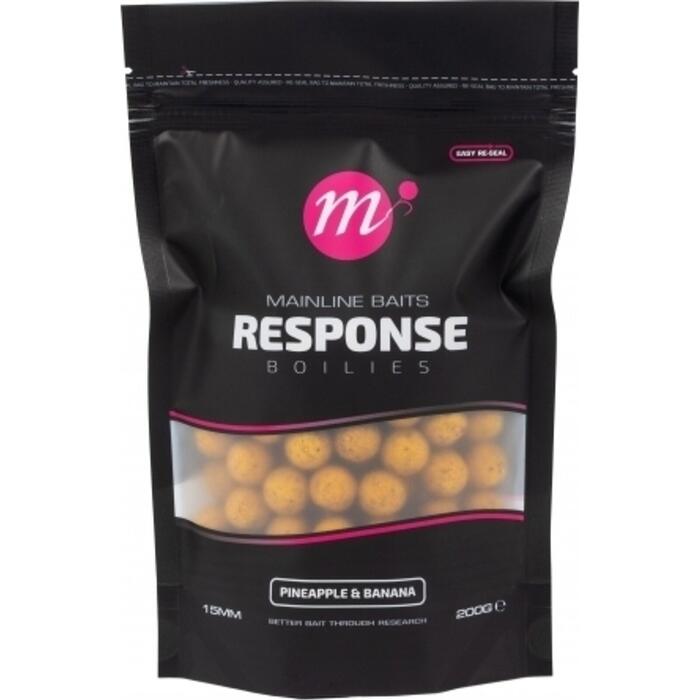 Mainline Response Range Boilies Pineapple & Banana 15mm 450gr