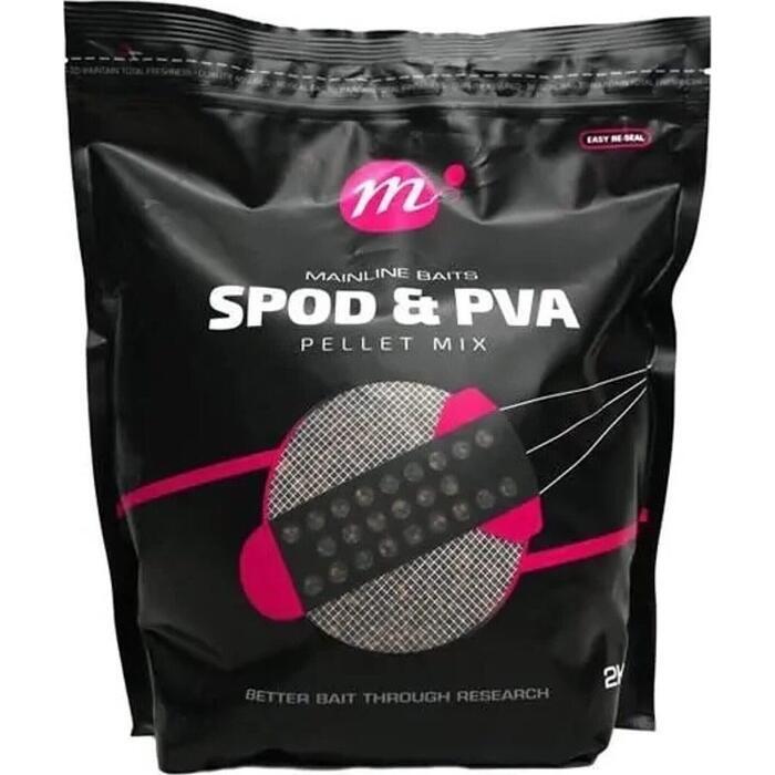 Mainline Spod & PVA Pellet Mix Assorted flavours Assorted sizes 2kg