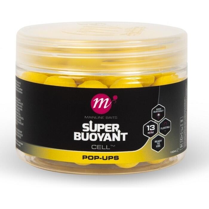 Mainline Super Buoyant Pop-Ups Cell 13mm Yellow