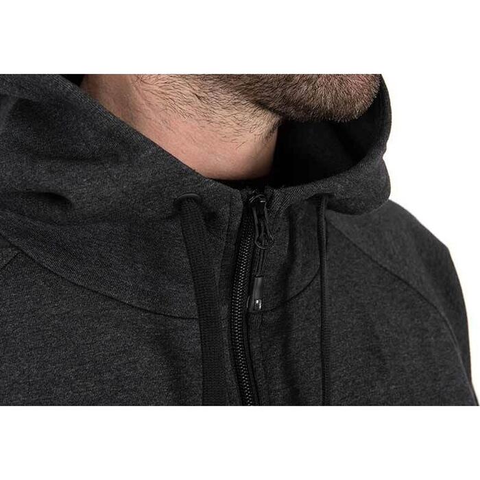 Matrix Charcoal Marl Zip Hoody M