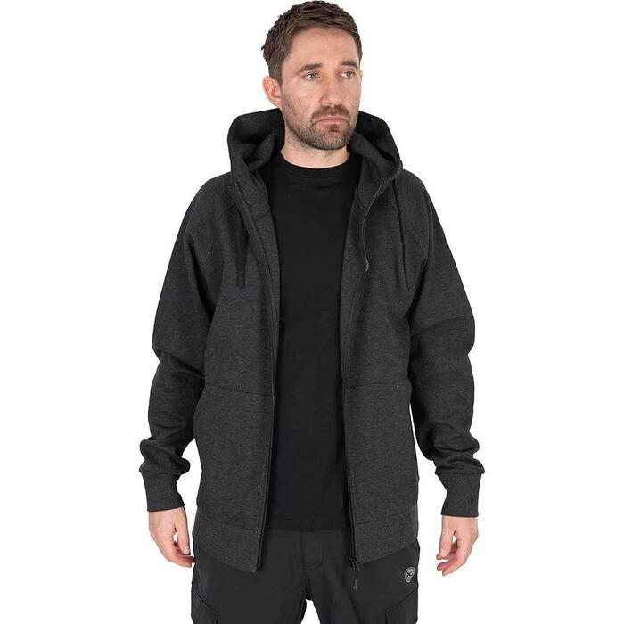 Matrix Charcoal Marl Zip Hoody M
