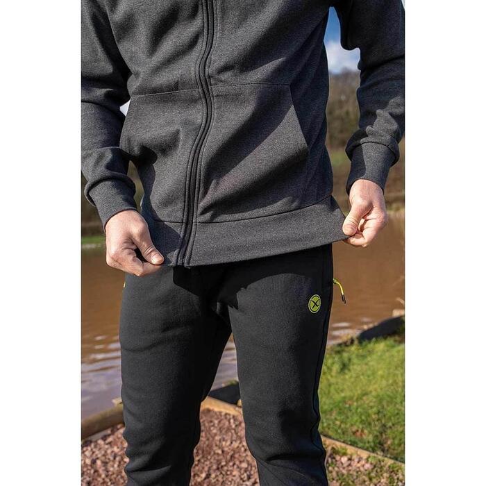 Matrix Charcoal Marl Zip Hoody XL
