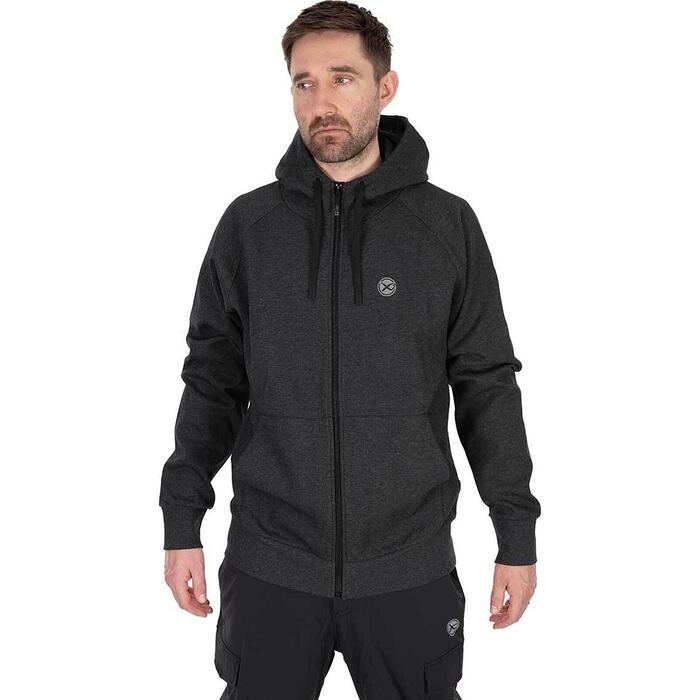 Matrix Charcoal Marl Zip Hoody XL