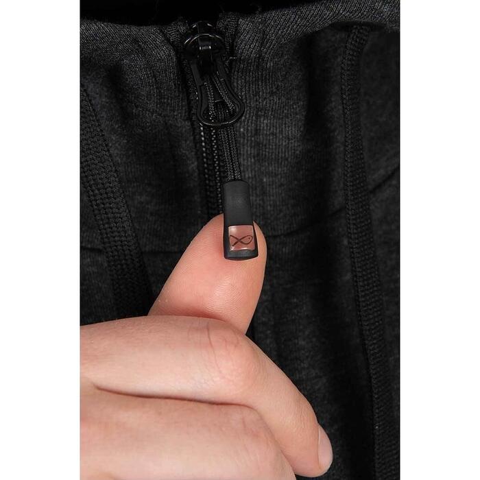 Matrix Charcoal Marl Zip Hoody XL